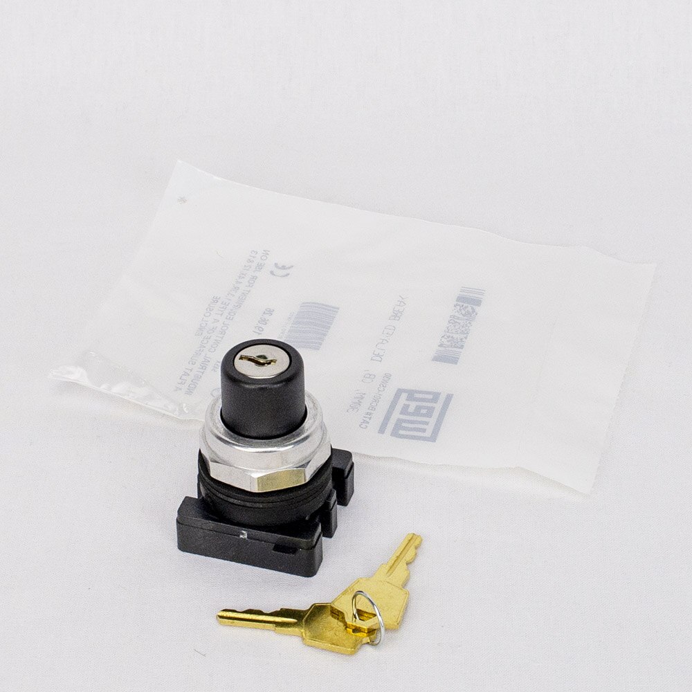 3-Position Spring Return Keyed 30mm Selector 45 Deg. 3-Position Spring Return Keyed 30mm Selector 45 Deg.